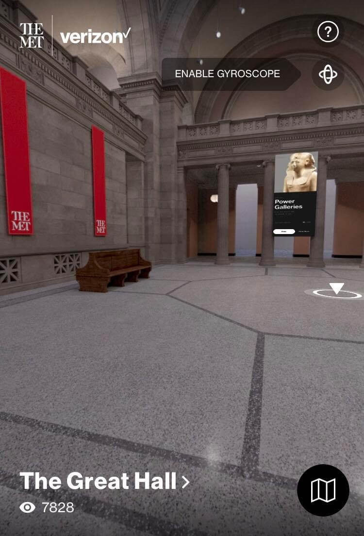 大都會博物館開放讓民眾透過APP虛擬實境參觀。（圖：The Met Unframed）