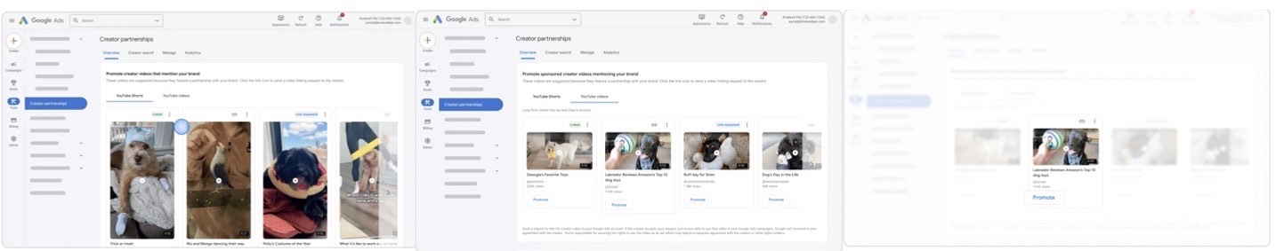 Google Ads 廣告功能介面